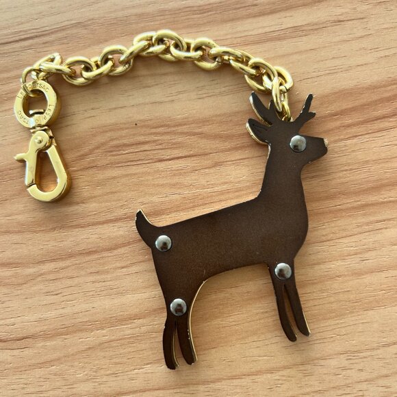 Stella McCartney Gold Reindeer Keychain - Picture 4 of 6